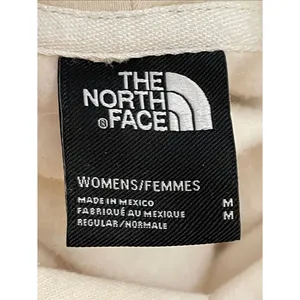 The North Face Half Dome Hoodie Women's M Cream Ivory Logo Pullover Sweatshirt thumbnail 2