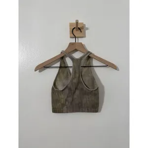 Free People Movement Free Throw Crop Army Green XS Stretch Yoga Pilates Athletic thumbnail 4