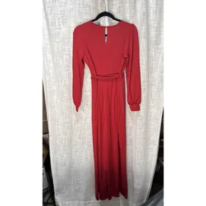 Halara SculptKnit V-neck Long Sleeve Belted Jumpsuit with Pockets-Easy Peezy S thumbnail 6
