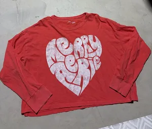 Aerie merry Long-Sleeve Graphic Top large thumbnail 1