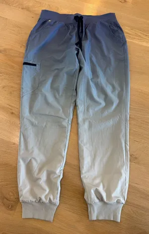 Figs Womens Blue Ombre FreeX Lined Zamora Jogger Scrub Pants size medium thumbnail 1