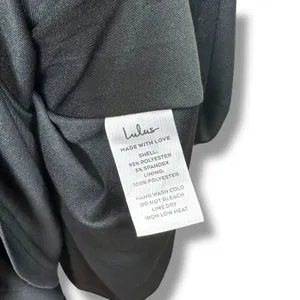 NEW Lulus Grand Beauty Black Ruffled One-Shoulder Mermaid Maxi Dress Large thumbnail 11