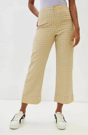 Anthropologie Find Me Now Rhonda Gingham Pant thumbnail 8