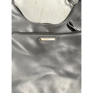 90s Chic Nine West Black Leather Hobo Minimalist Shoulder Bag thumbnail 3