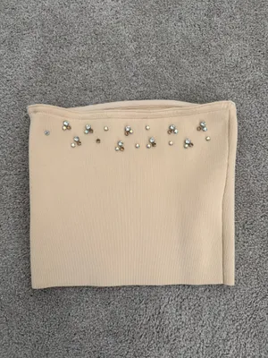 Zara Rhinestone Tube Top thumbnail 2