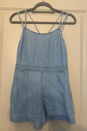 Loft Denim Romper Strappy thumbnail 1