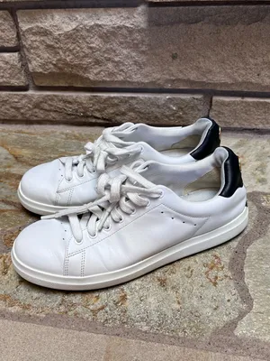 Tory Burch Howell Court leather sneakers Gold Logo Back White 8 thumbnail 4