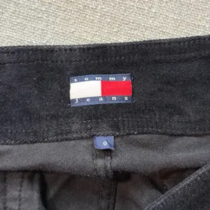 Tommy Hilfiger Tommy Jeans Black Velvety‎ Flare Pants Size 9 V-Waist Y2K Vintage thumbnail 3