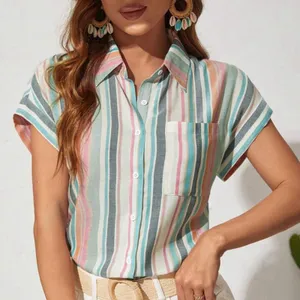 SHEIN Striped‎ Button Front Summer Women’s 2XL thumbnail 1