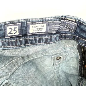 Miss Me Size 25 x 31 Blue‎ Jeans Denim Pants Signature Skinny Style Embellished thumbnail 5