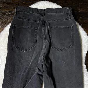PacSun Black Distressed High Rise Straight Black Jeans thumbnail 9