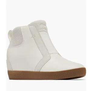 Sorel Out N About Wedge Leather Bootie, Ankle Boots White/Sea Salt, Size 8.5 NWT thumbnail 2