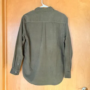 Tna Corduroy Button Down Shirt Womens 1 Olive Green Long Sleeve WRD3-2220-30 thumbnail 6