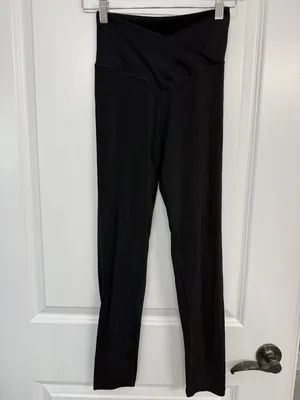 Aerie OFFLINE Real Me Black Crossover 7/8 Leggings M thumbnail 3