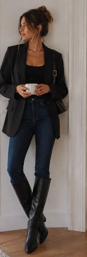 Madewell 10 High Rise Skinny Jeans Dark Wash‎ Size 26 For Your Tall Boots thumbnail 1