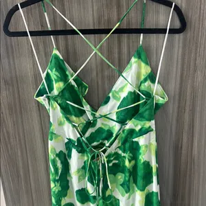 Luxxel Green Floral Maxi Dress thumbnail 3