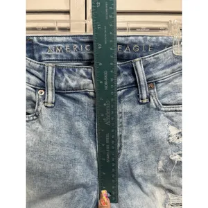 American Eagle Airflex + Light Distressed Skinny Denim Jeans Size 30x30 Mid Rise thumbnail 2