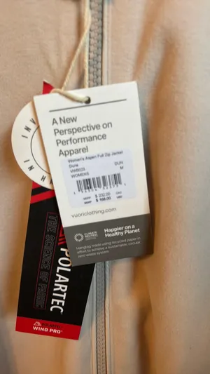 NWT Vuori  aspen full zip jacket  thumbnail 2