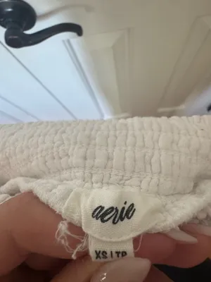Aerie white cover up pants thumbnail 3