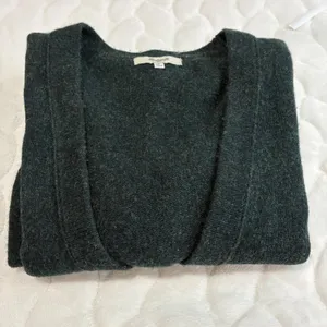 Madewell Cardigan Sweater Womens Small‎ Green Knit Ribbed Open Front Pockets thumbnail 7