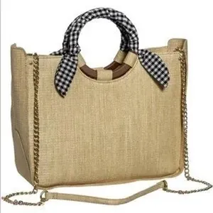 Abbie & Emmie Gingham Wrapped Handle Satchel thumbnail 3