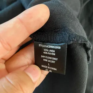 ASTR The Label Black Linen Blend Midi Dress Sleeveless Button thumbnail 6