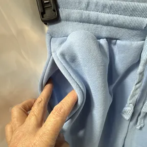 Aocku Sweatpants Juniors Petite Size XL Blue Drawstring Fleece 22.5" Inseam thumbnail 4