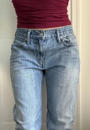 Levis Medium Wash Straight Leg Jeans thumbnail 1
