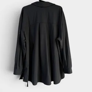 Nike 24.7 Dri-FIT Women's Oversized Button Down Woven Shirt Black NWT Size Large thumbnail 5