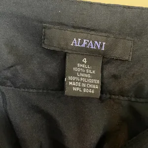Alfani 100% Silk Black Baby Doll Tank Top Size 4 thumbnail 3