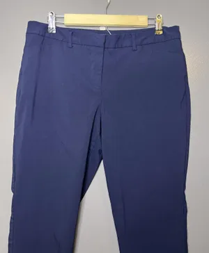 Mario Serrani Dress Pants Womens 12 Blue Ponte Stretch Flat Front Work Office thumbnail 1
