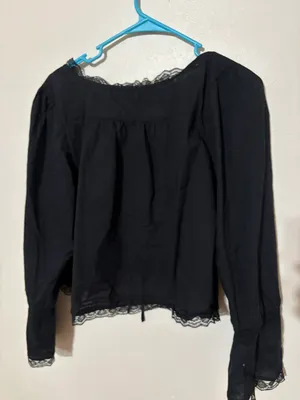 Amazon Boho Lacy Black Top thumbnail 2
