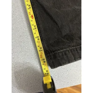 American Eagle Super High Rise Ultra Wide Leg Jeans Womens 4 Black Baggy Faded thumbnail 6