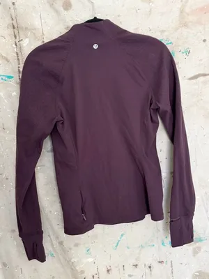 Lululemon Toasty Tech 1/2 Zip, Black Cherry thumbnail 6