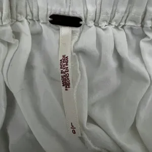 Free People Miki Skort Pleated Mini Ivory Boho High Rise 100% Cotton Size L thumbnail 5
