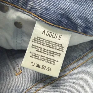 AGOLDE 90's Jean Blue Destroyed Denim Button‎ Fly Ripped Statement Size 28 thumbnail 10