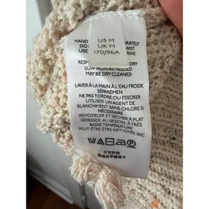 PILCRO Oversized Oatmeal Marl Knit Sweater Vest Deep V-Back Strap MEDIUM thumbnail 12