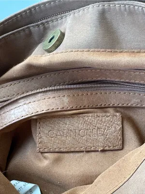 Vintage 90s Cabin Creek Tan Tooled Leather Studded Purse thumbnail 11