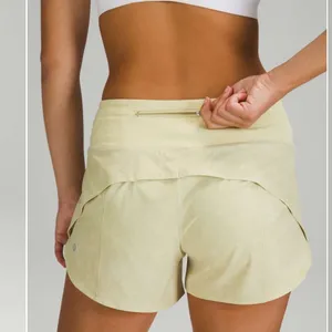 Lululemon Speed Up Mid-Rise Short 4" Gravel Dust Dew Green Multi / Dew Green 2 thumbnail 3
