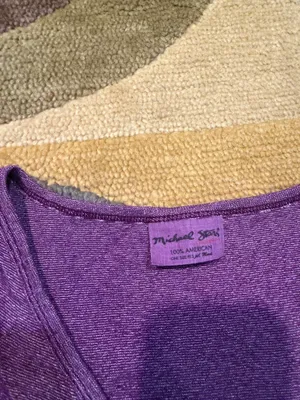Michael Stars Vintage Y2K Early 2000’s Purple Long Tunic Tee Shirt Top One Size thumbnail 2