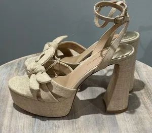 Antonio Melani Bindi Raffia Bow Platform Bow Sandals size 9M New with tags thumbnail 1