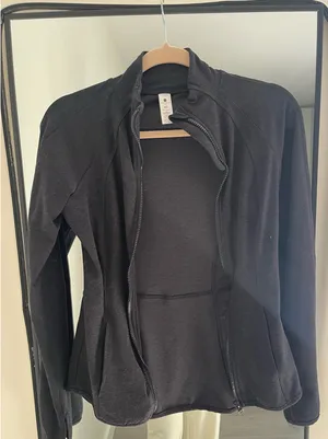 Yogalicious Jacket Black Full-Zip Lightweight Yoga thumbnail 1