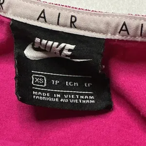 Nike Air Womens Pink Mesh‎ Overlay Crop Top XS Short Sleeve Graphic Tee thumbnail 7