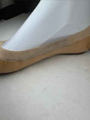 Tory Burch Tan Patent Leather Caroline ballet flats 6.5 neutral casual office thumbnail 11