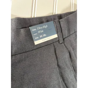 Abercrombie & Fitch Curve Love High Rise Wide Leg Linen Blend Pants Slacks 18S thumbnail 5