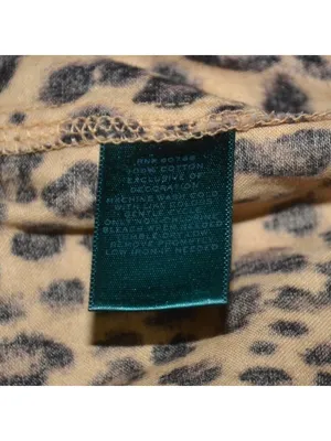 Lauren Ralph Lauren Leopard Print Night Sleep Shirt Size M Pajama 100% Cotton thumbnail 10