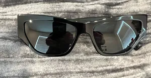 Versace V Logo Sunglasses | Black/Gold | Full Inclusion thumbnail 1