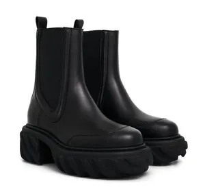 NEW Black Tractor Motor Leather Boots, Size 38 NEW in Box $1,325 thumbnail 1
