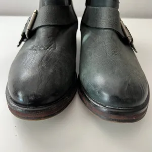 Treasure & Bond Women's Leather Moto Strap Ankle Boots Size 8 Grunge Trendy thumbnail 3