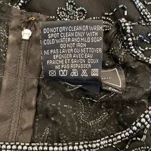 Cote d’ Azur Vintage 1980s Beaded Black Sequin Short Sleeve Blouse XL Classic thumbnail 9